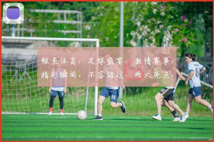 鲸鱼体育，足球盛宴，激情赛事，精彩瞬间，不容错过，两大亮点，一触即发